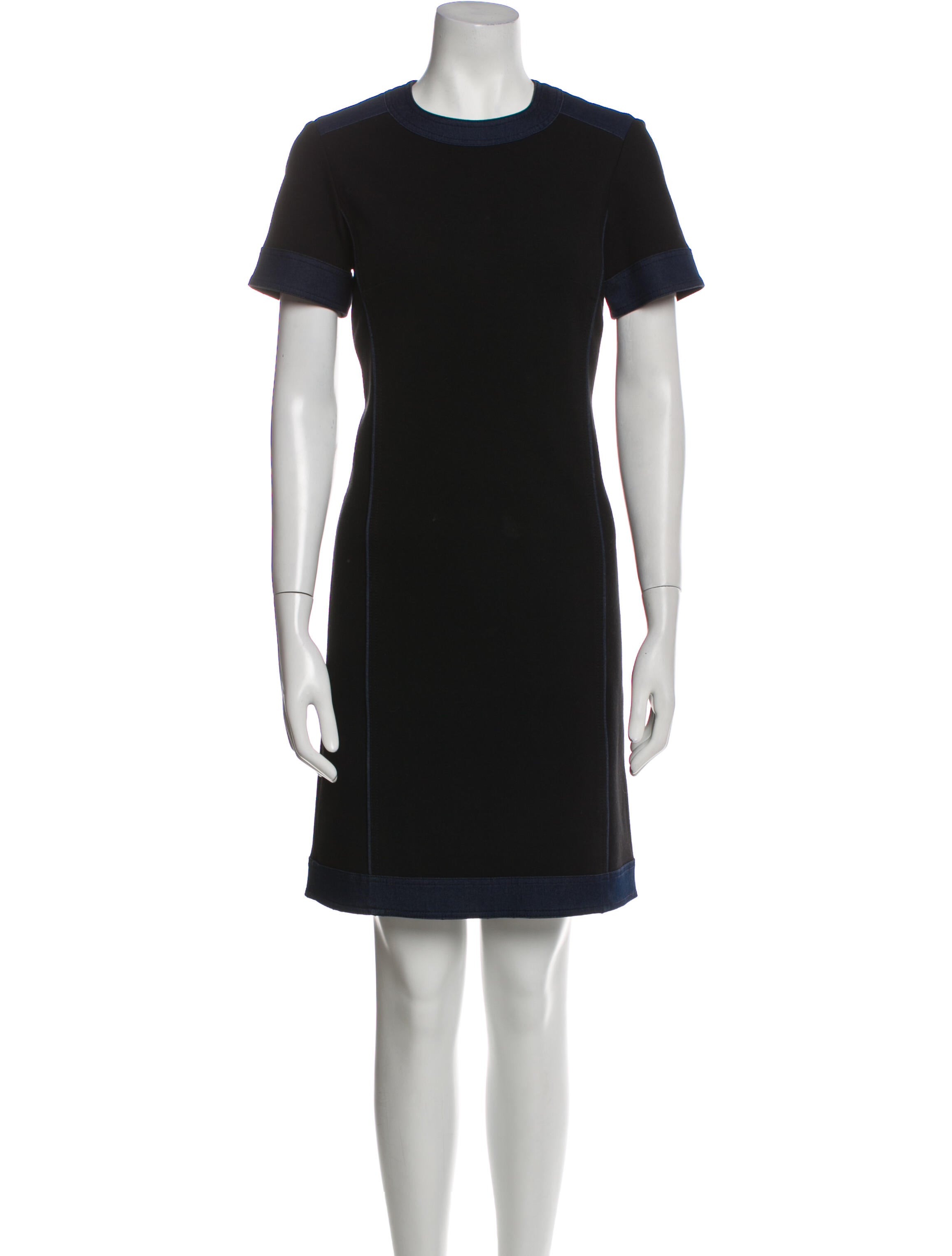 Worth & Worth Crew Neck Knee-Length Dress
