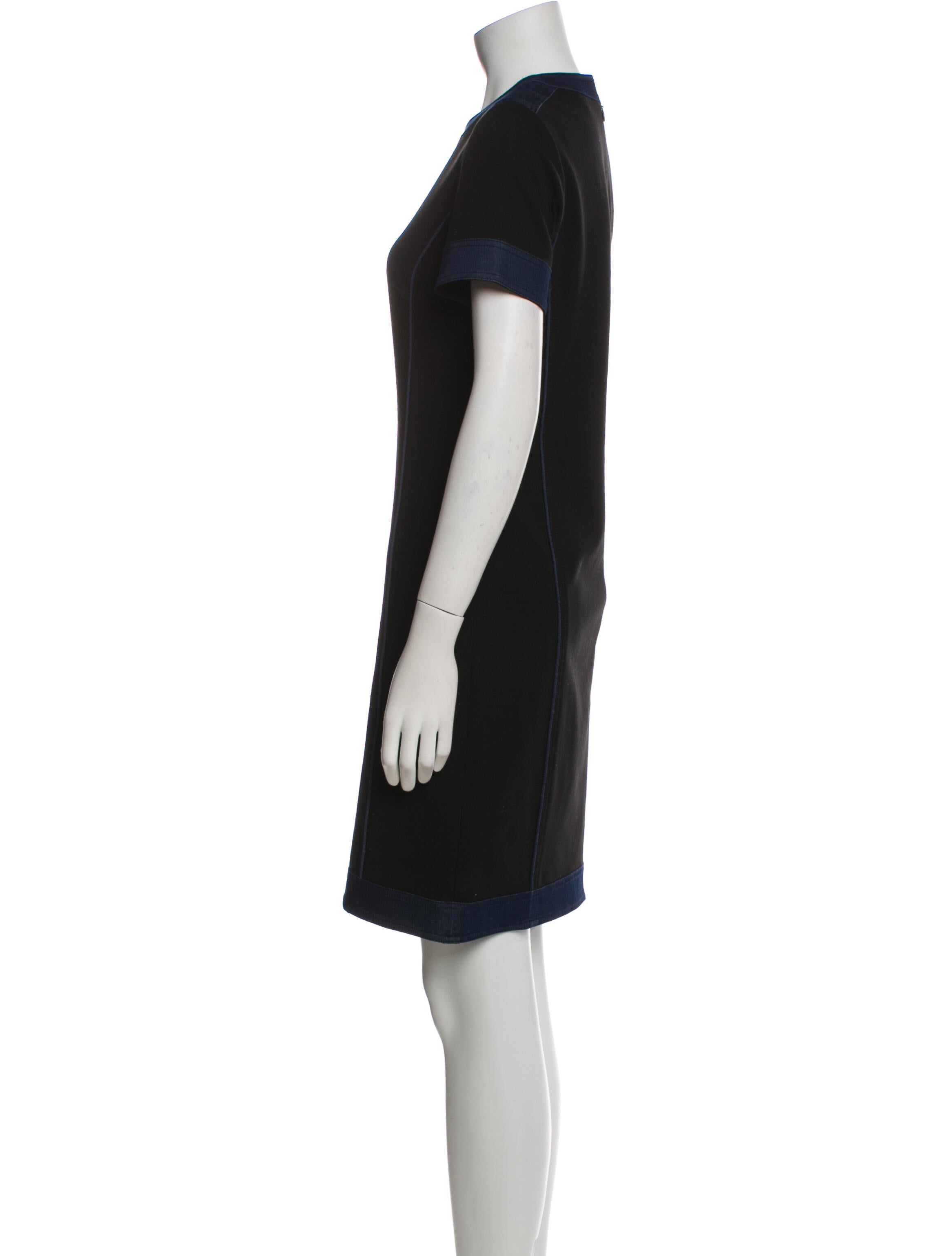 Worth & Worth Crew Neck Knee-Length Dress