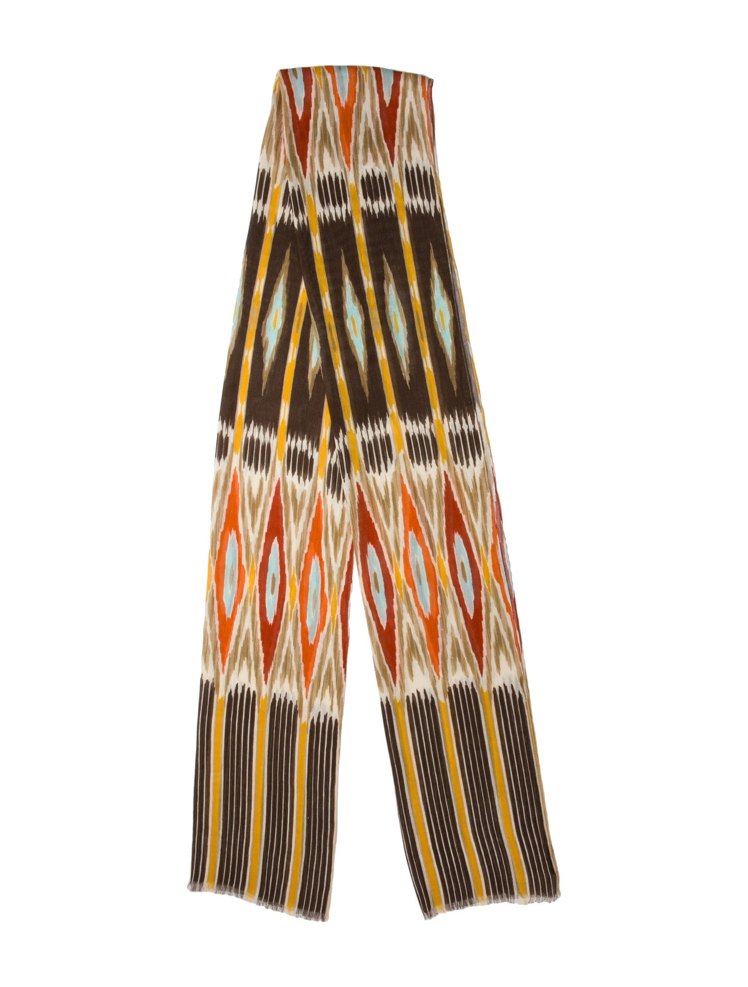 Worth & Worth Silk Striped Scarf