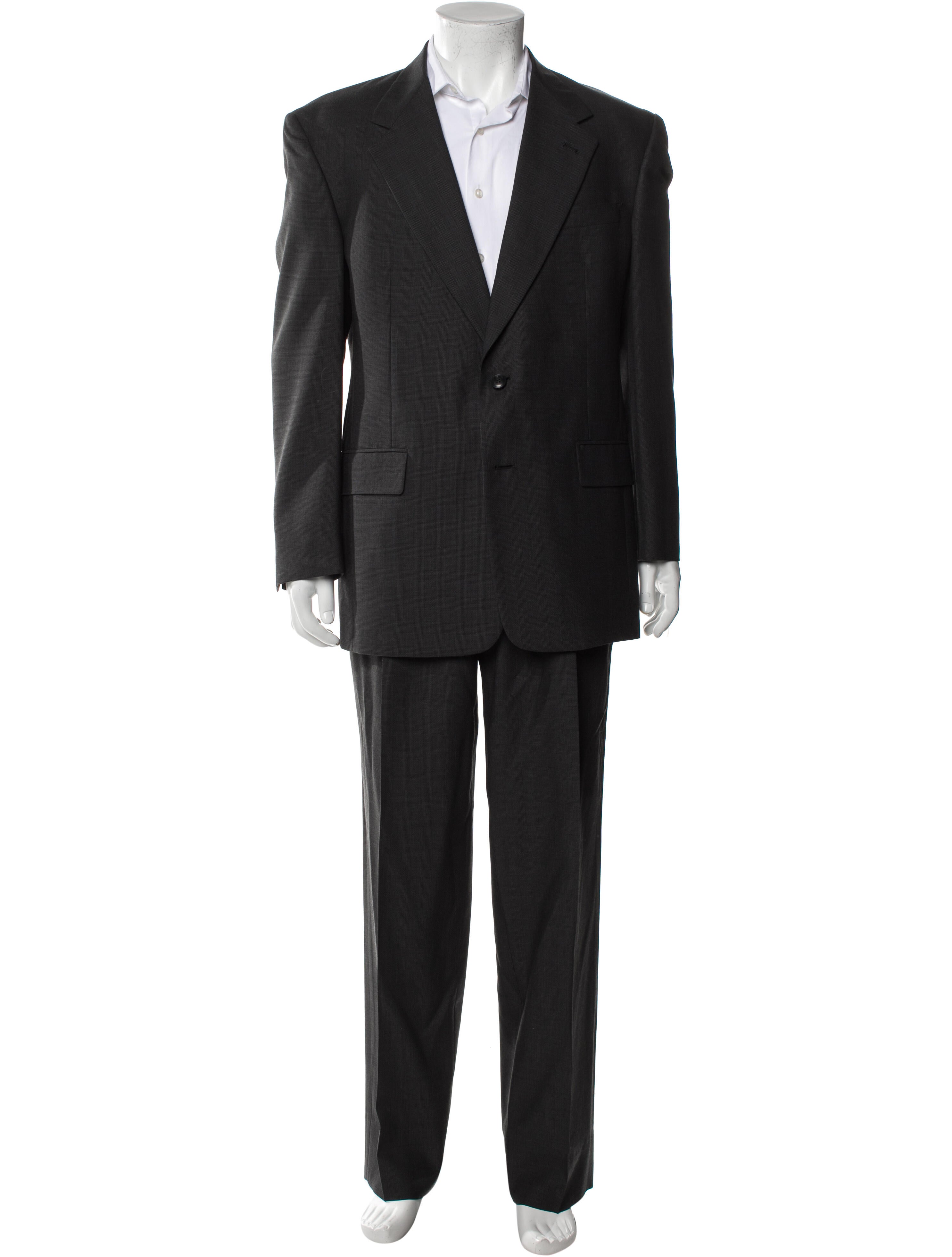 Hart Schaffner & Marx Virgin Wool Two-Piece Suit