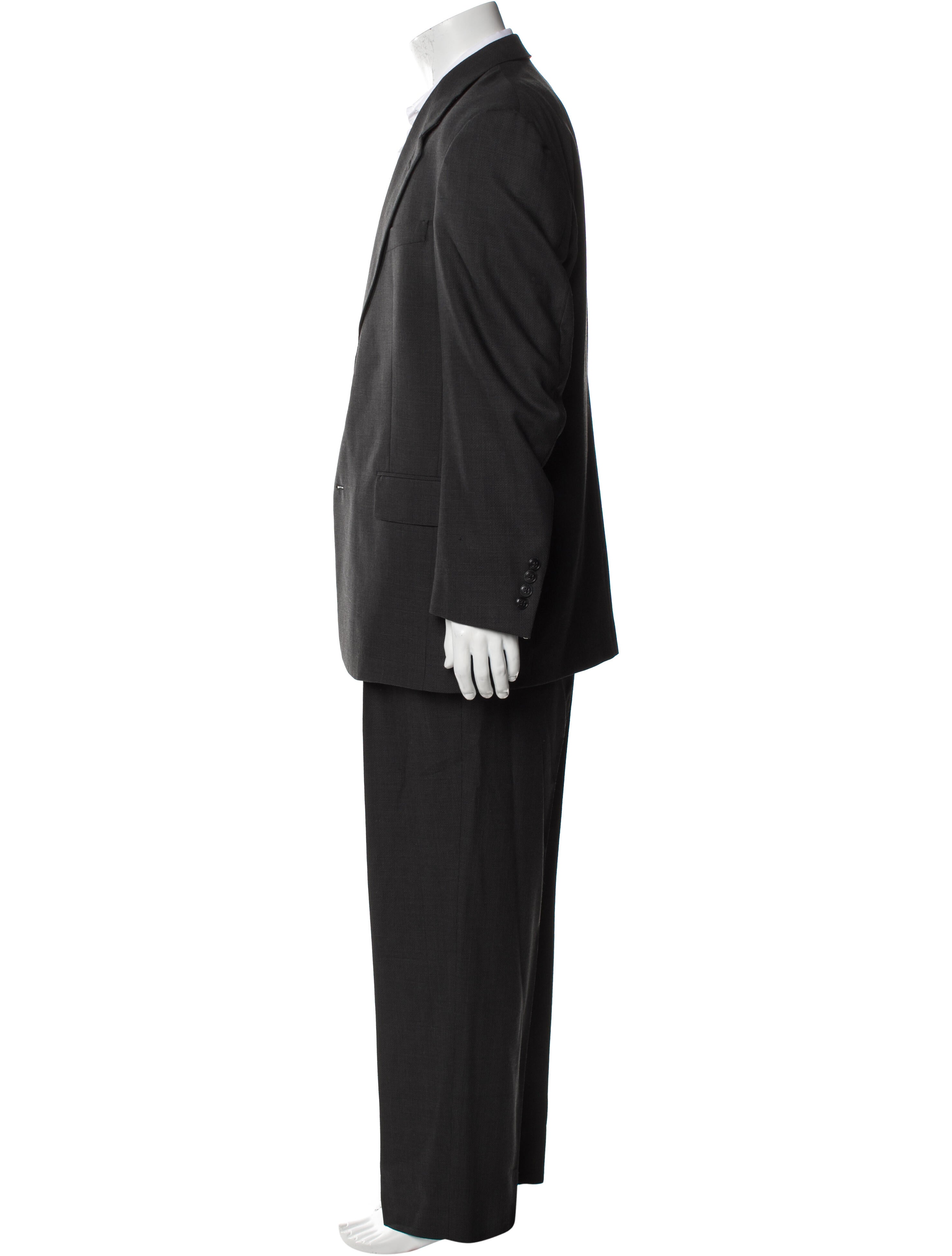 Hart Schaffner & Marx Virgin Wool Two-Piece Suit