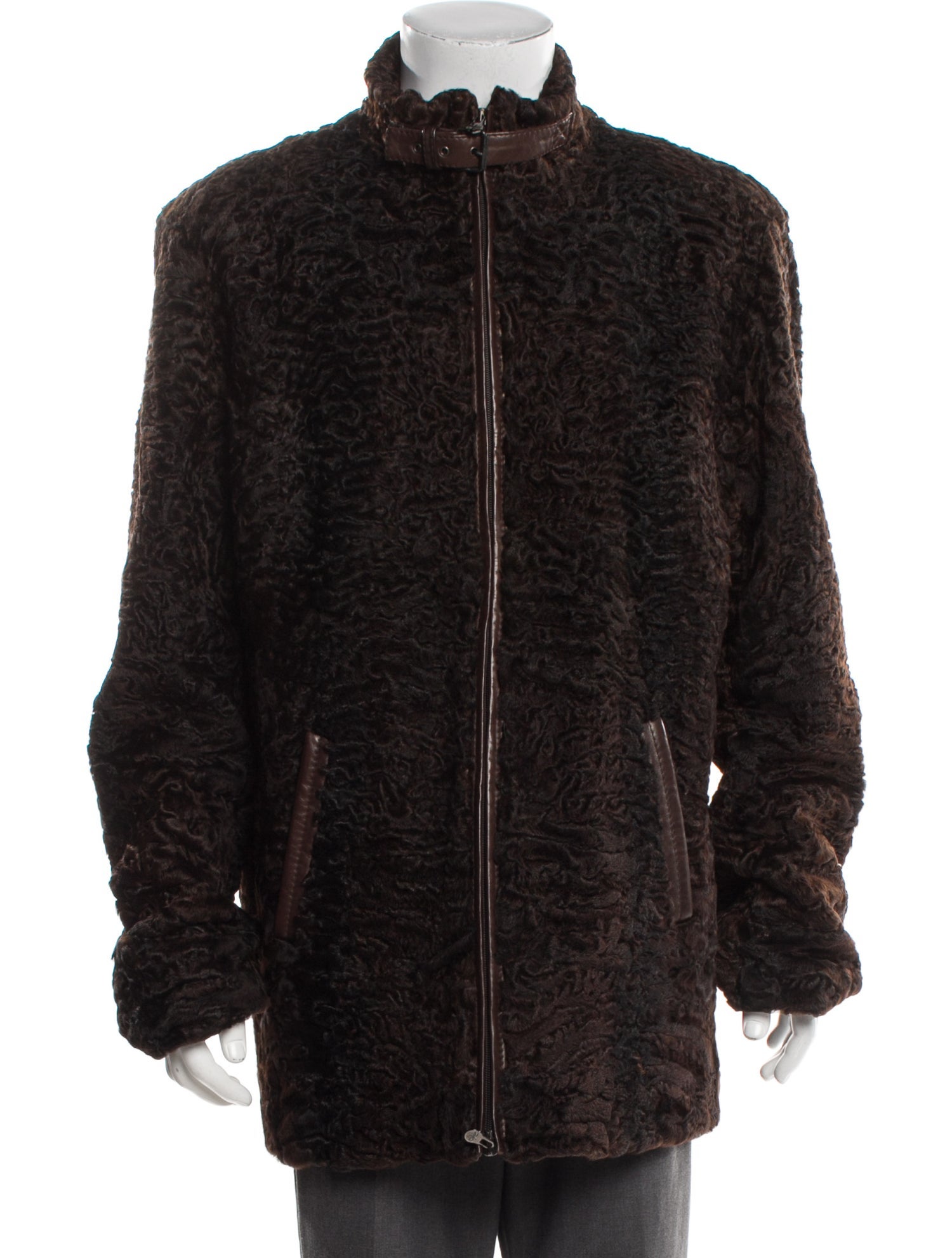 Hettabretz Persian Lamb Animal Print Parka