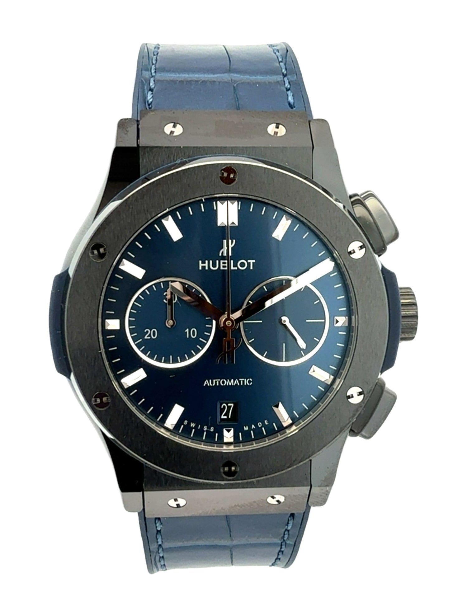 Hublot Classic Fusion Ceramic Blue Chronograph Watch