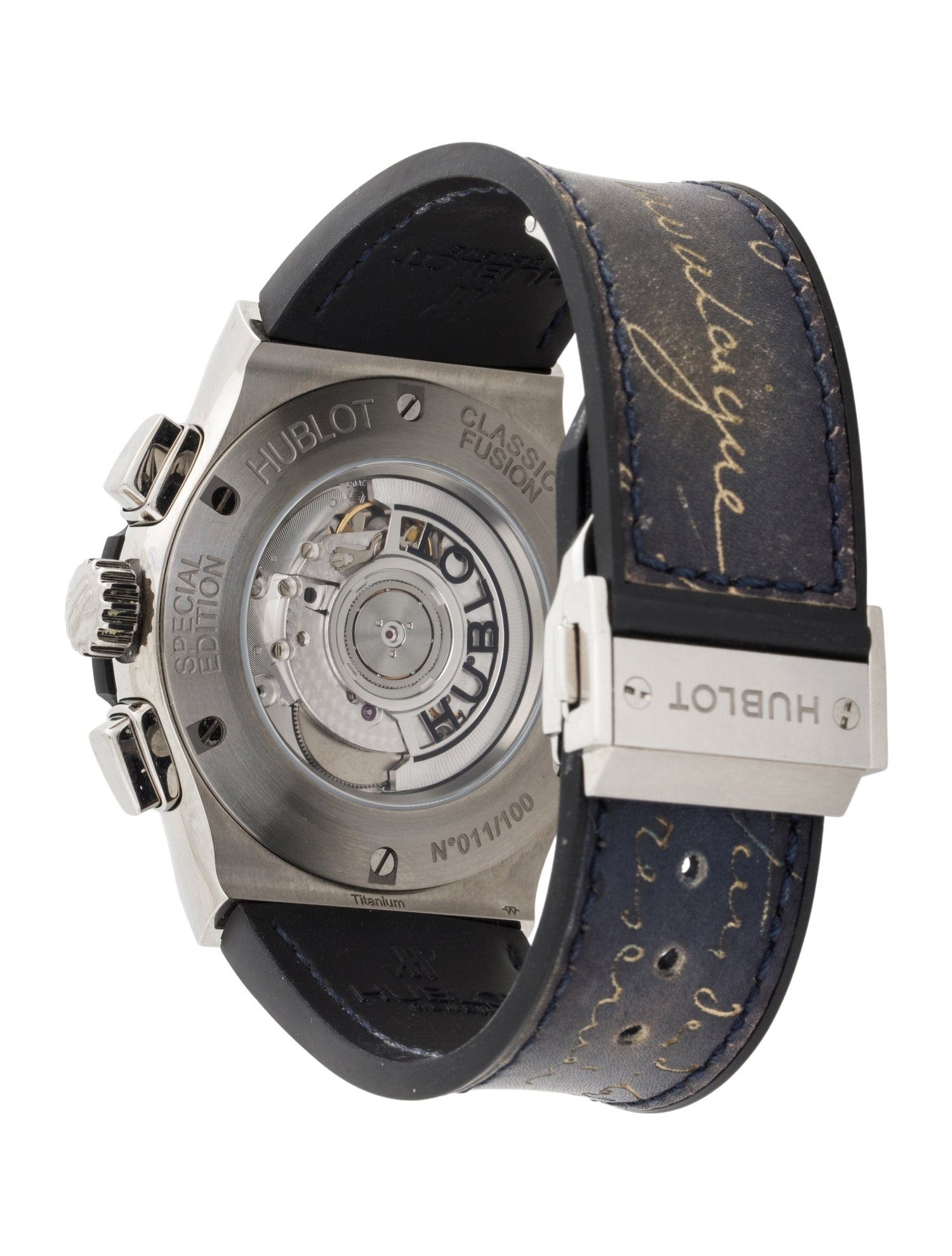 Hublot Classic Fusion Berluti Scritto Ocean Blue Limited Edition