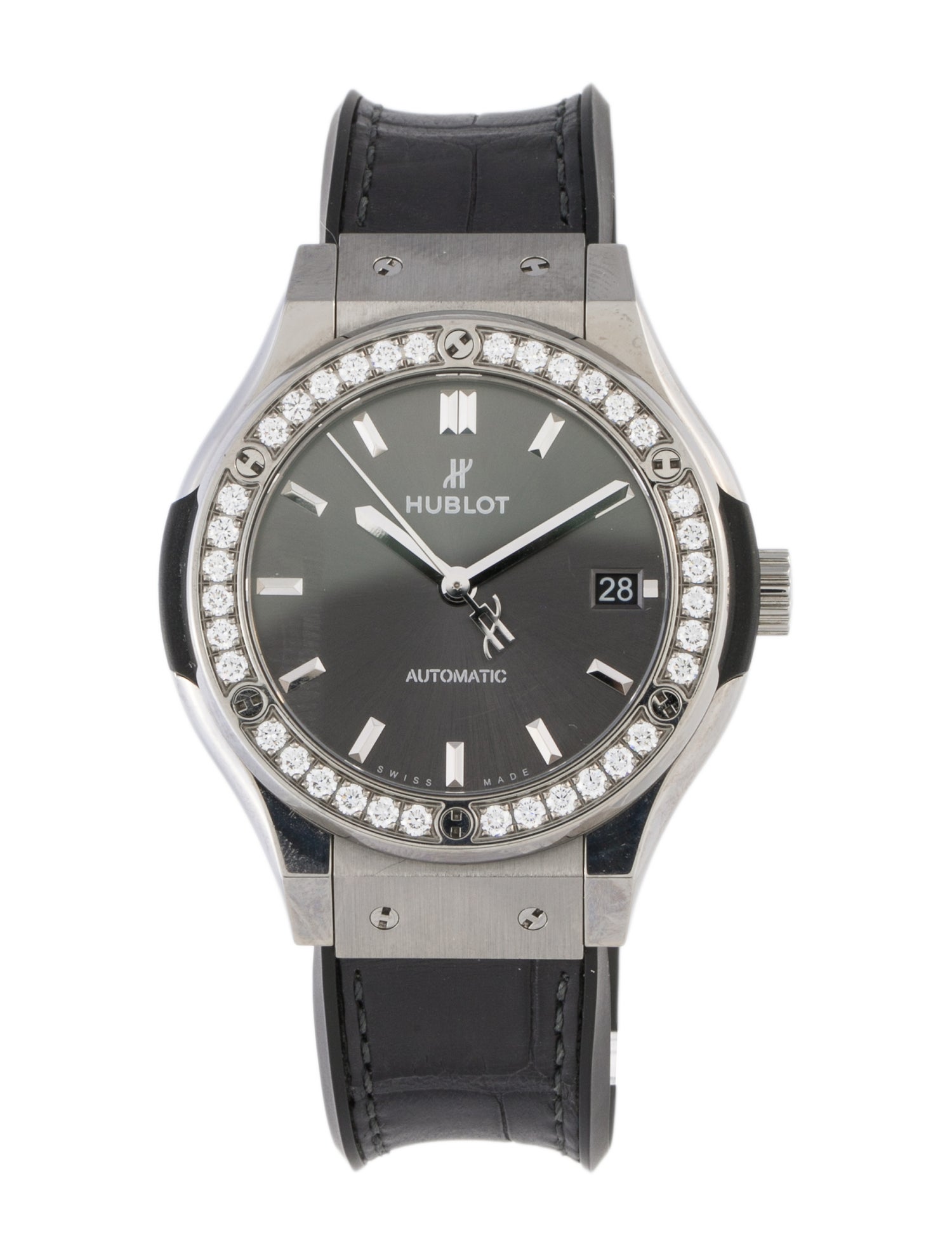 Hublot Classic Fusion Racing Grey Titanium Diamonds Watch