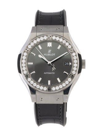 Hublot Classic Fusion Racing Grey Titanium Diamonds Watch