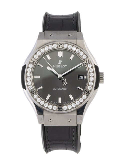 Hublot Classic Fusion Racing Grey Titanium Diamonds Watch