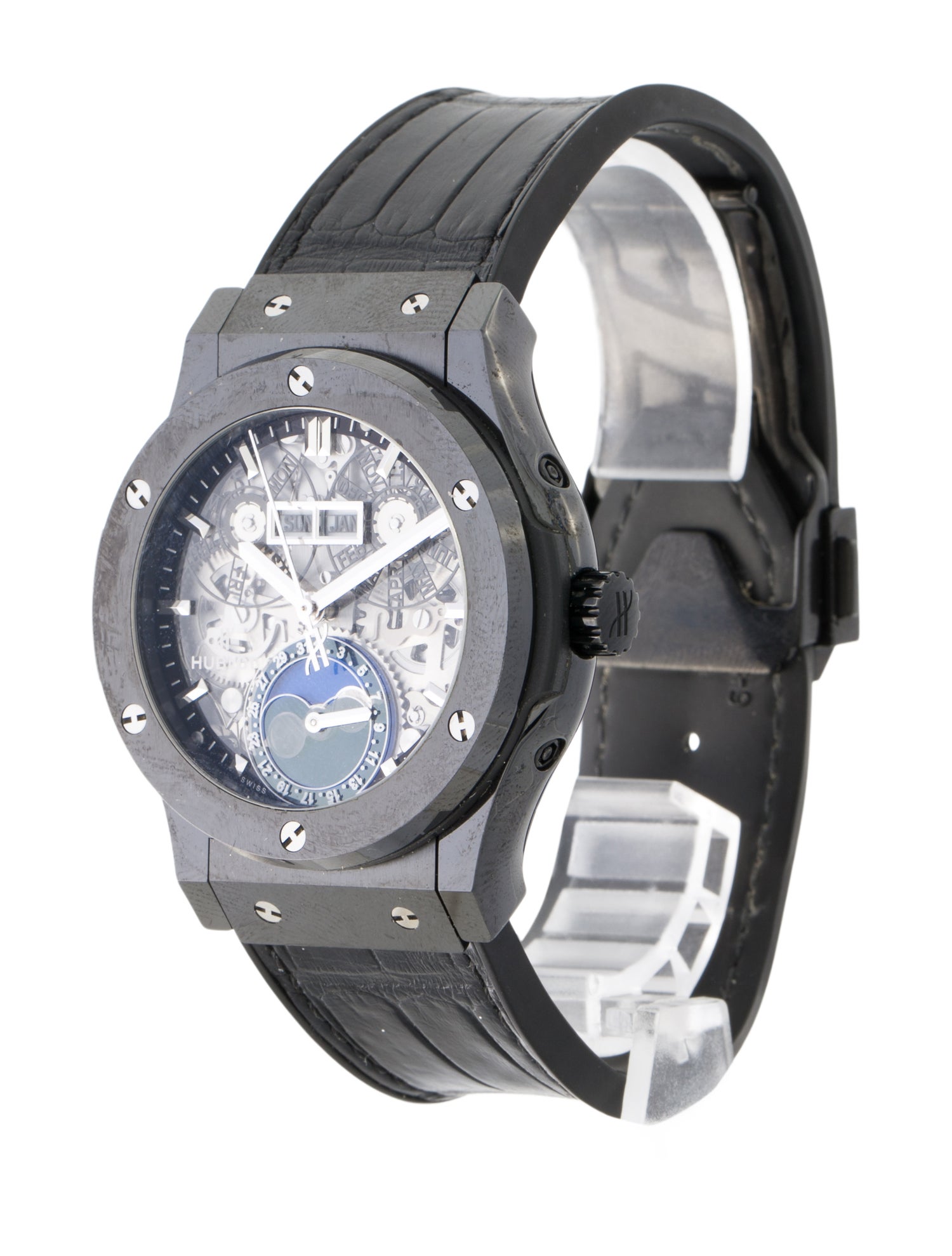 Hublot Classic Fusion Aerofusion Moonphase Black Magic Watch