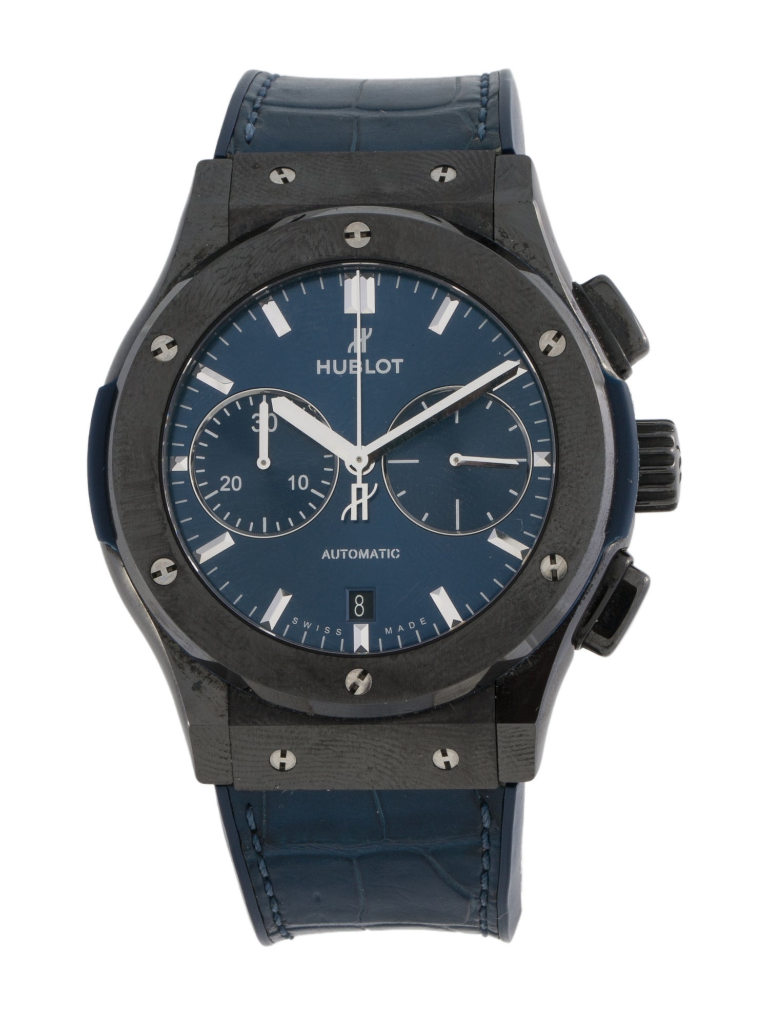 Hublot Classic Fusion Ceramic Blue Chronograph Watch