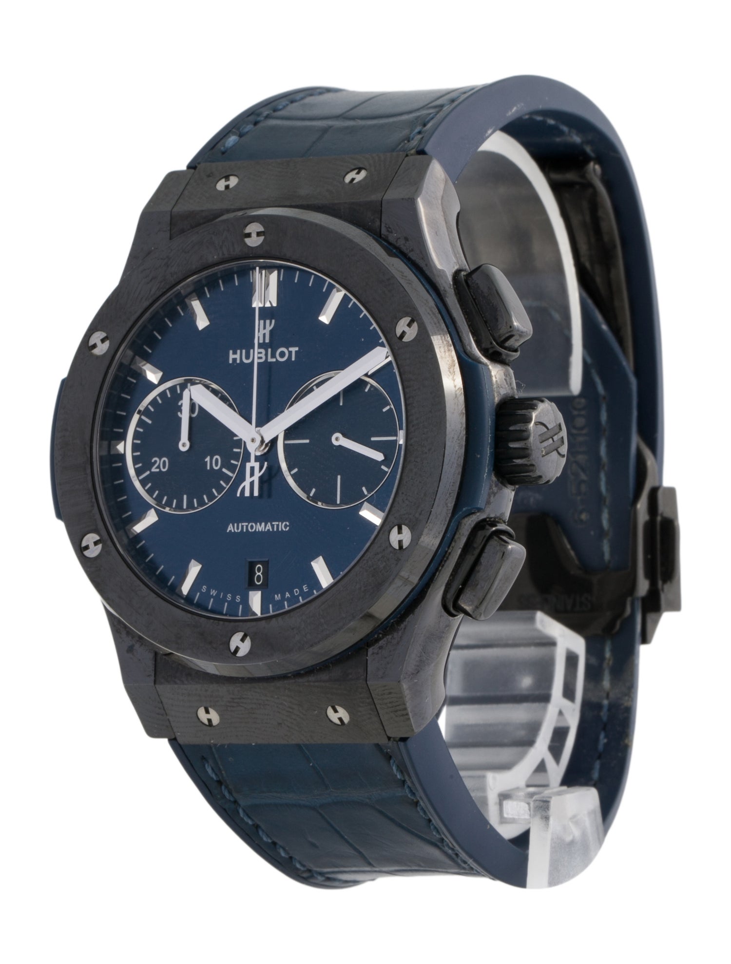 Hublot Classic Fusion Ceramic Blue Chronograph Watch