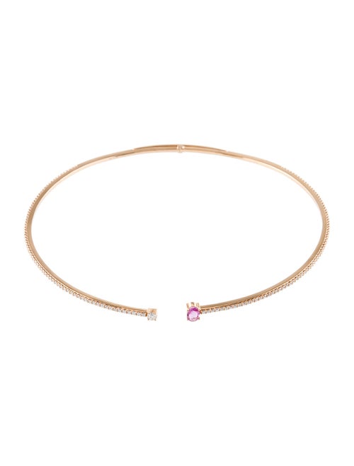 Hueb 18K Sapphire & Diamond Spectrum Choker Necklace