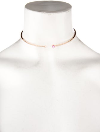 Hueb 18K Sapphire & Diamond Spectrum Choker Necklace