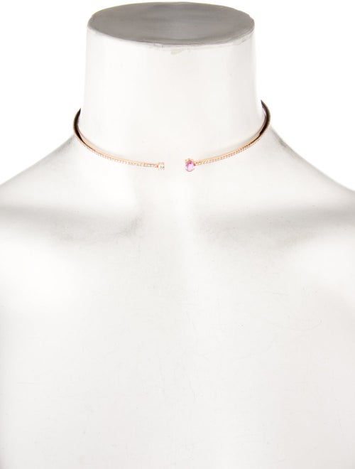 Hueb 18K Sapphire & Diamond Spectrum Choker Necklace