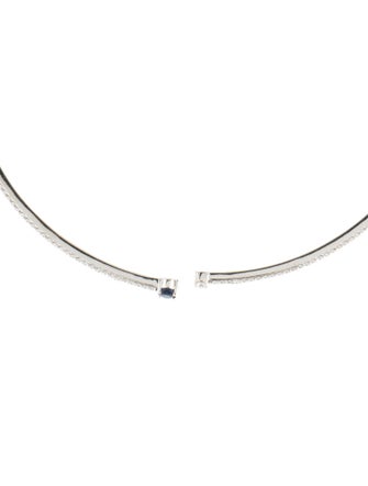 Hueb 18K Sapphire & Diamond Spectrum Choker Necklace