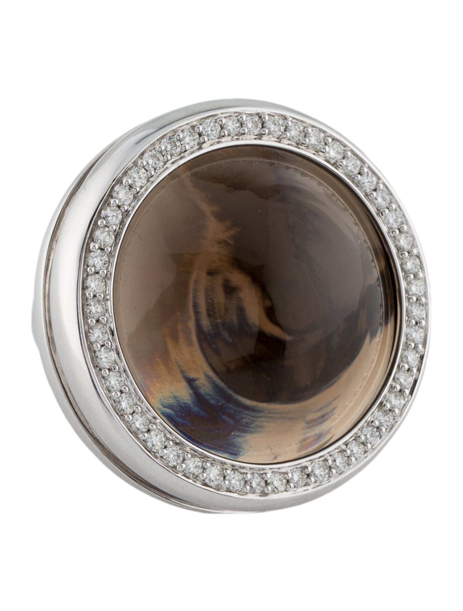 Hueb 18K Smoky Quartz Chameleon Cocktail Ring