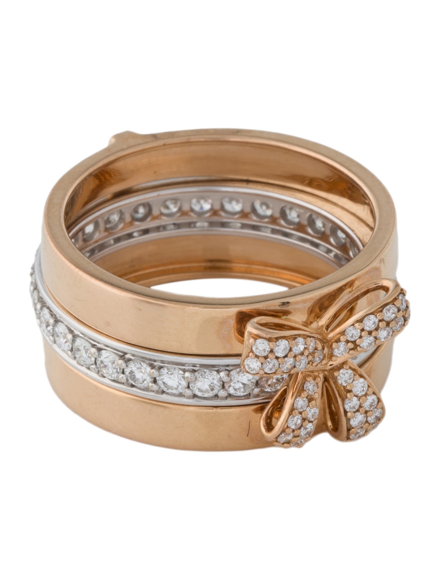 Hueb 18K 1.00ctw Diamond Romance Band