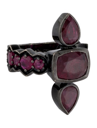 Hueb 18K 8.30ctw Ruby Astro Cocktail Ring
