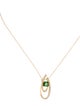 Hueb 18K 1.51ct Tourmaline & Diamond Spectrum Pendant Necklace