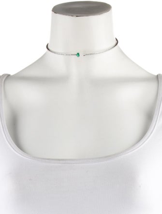Hueb 18K Emerald & Diamond Spectrum Choker Necklace
