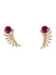 Hueb 18K Ruby & Diamond Apus Ear Climber Earrings