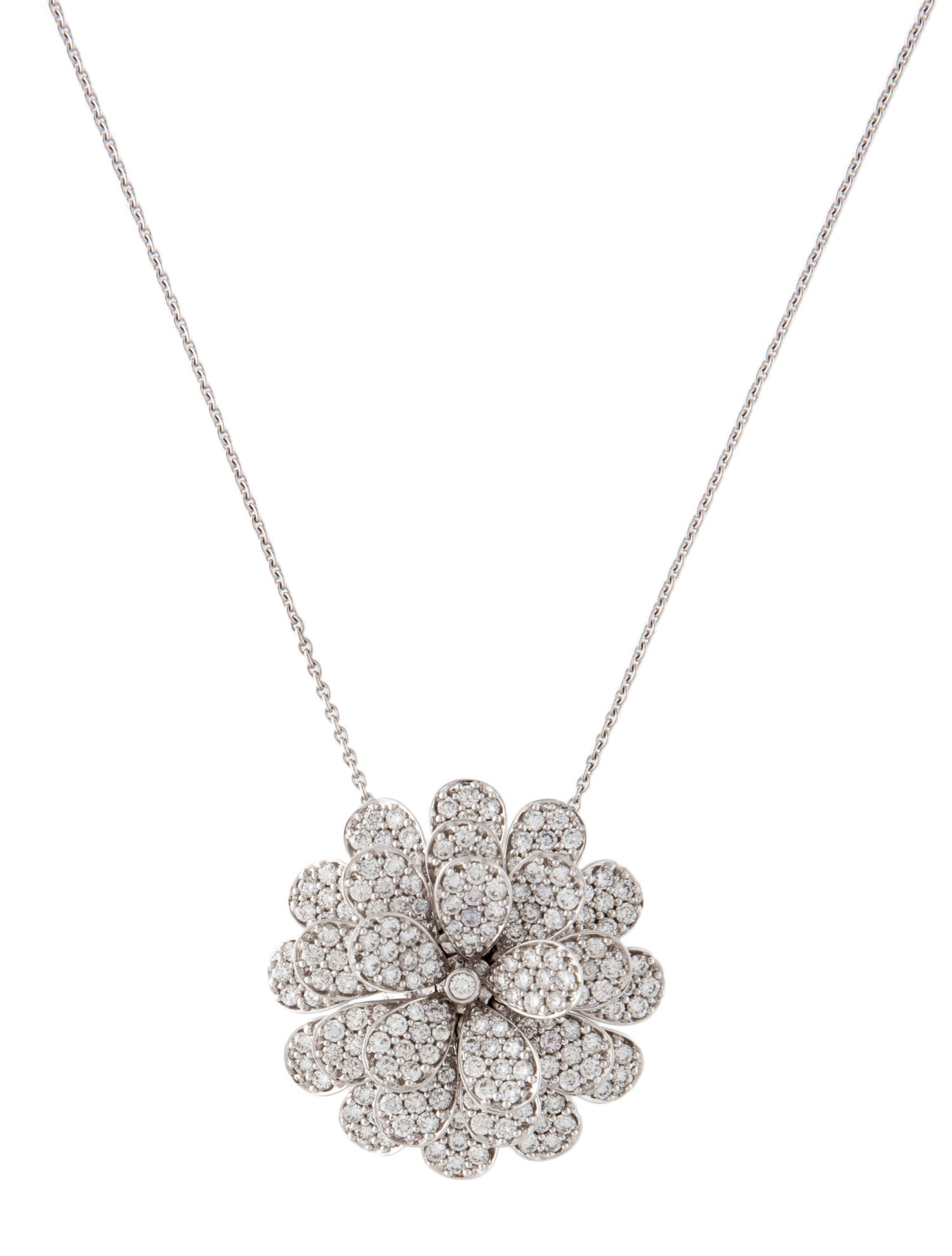 Hueb 18K 3.38ctw Diamond Secret Garden Pendant Necklace