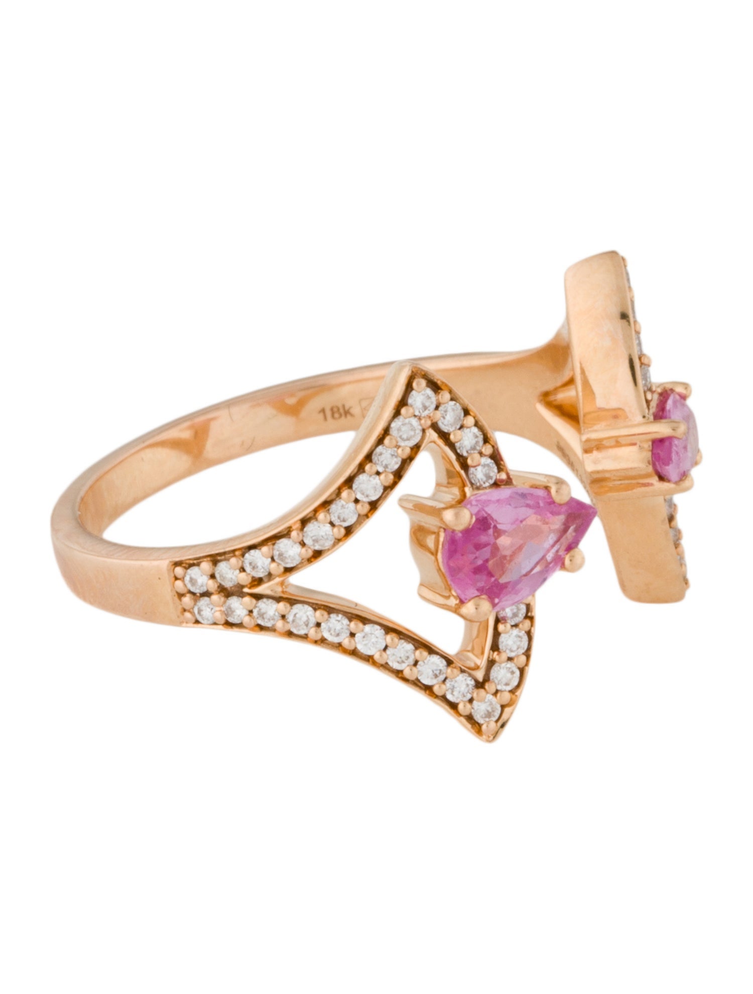 Hueb 18K Sapphire & Diamond Spectrum Ring