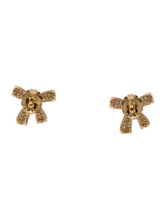 Hueb 18K Diamond Bow Stud Earrings