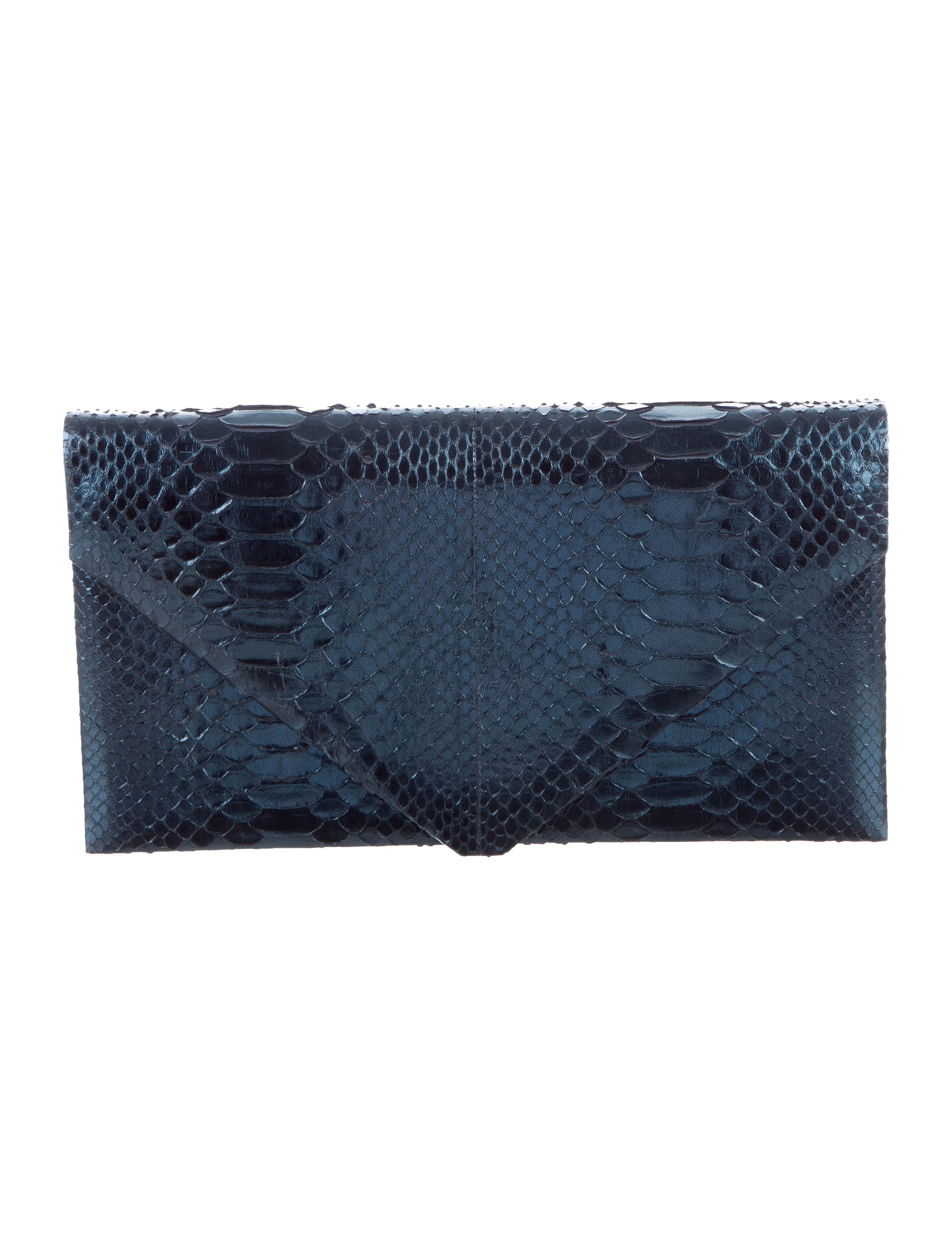 Hunting Season Metallic Python Envelope Clutch Handbags Hun20248 Women Handbags Hunting Season Metallic Python Envelope Clutch