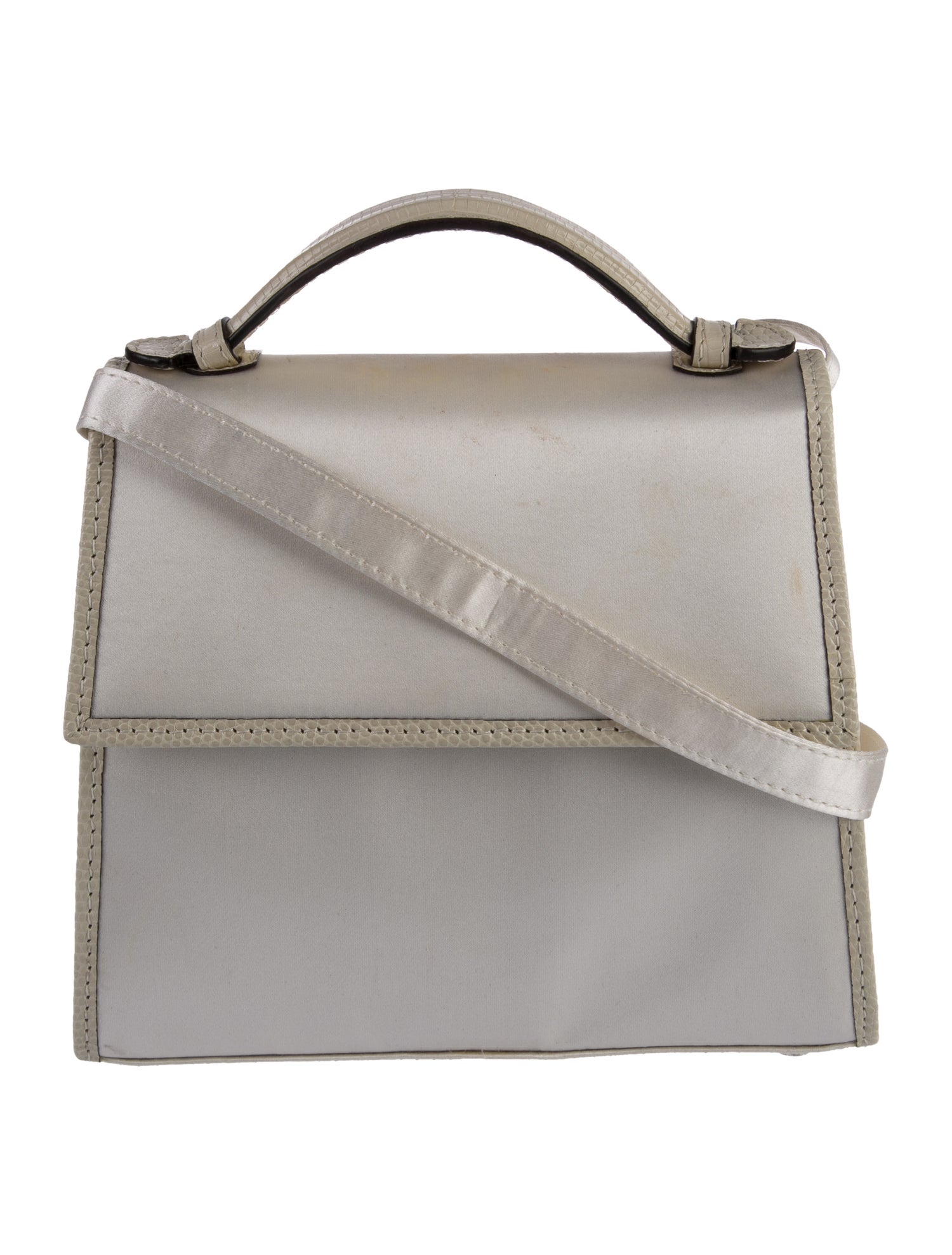 Hunting Season Satin Handle Bag White Handle Bags, Handbags HUN21492 The RealReal