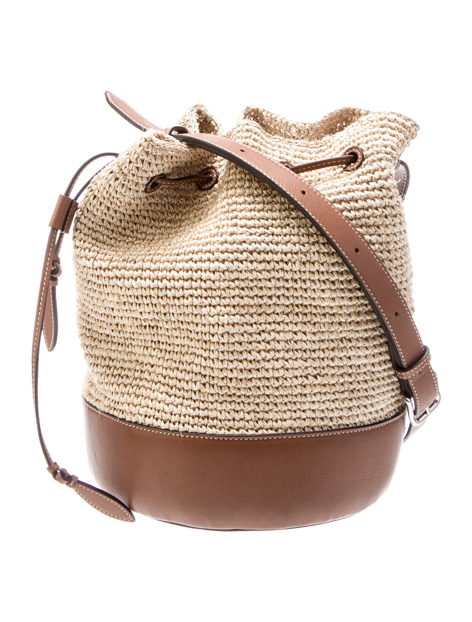 Hunting Season Raffia Bucket Bag