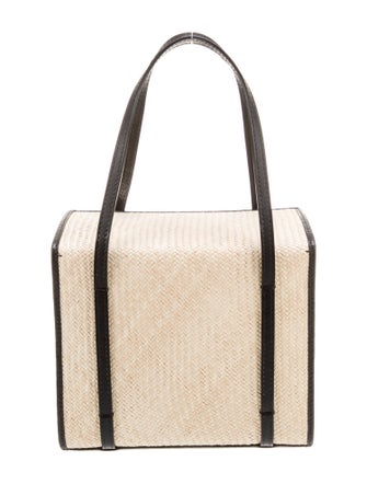 Hunting Season Straw Top Handle Bag