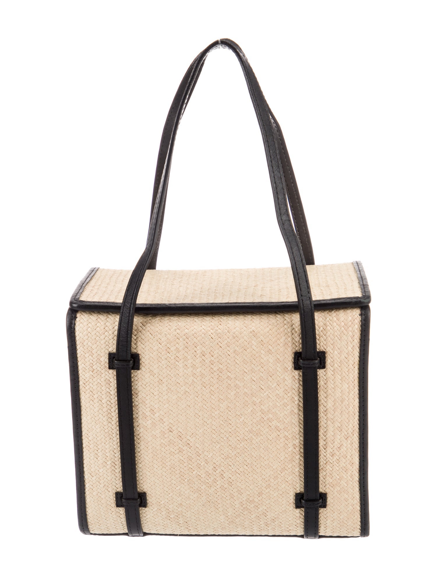 Hunting Season Raffia Top Handle Bag