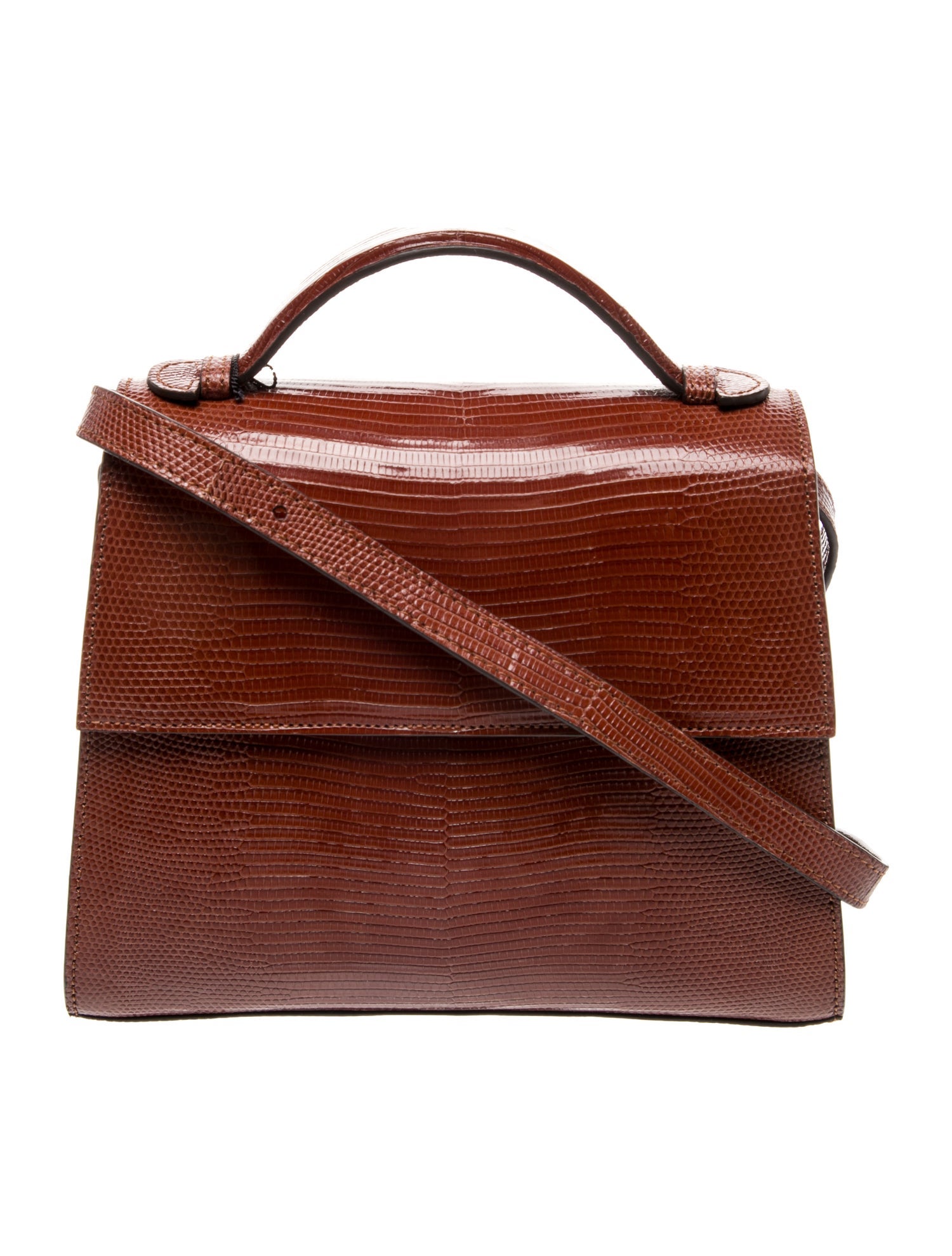 Hunting Season Embossed Leather Top Handle Bag