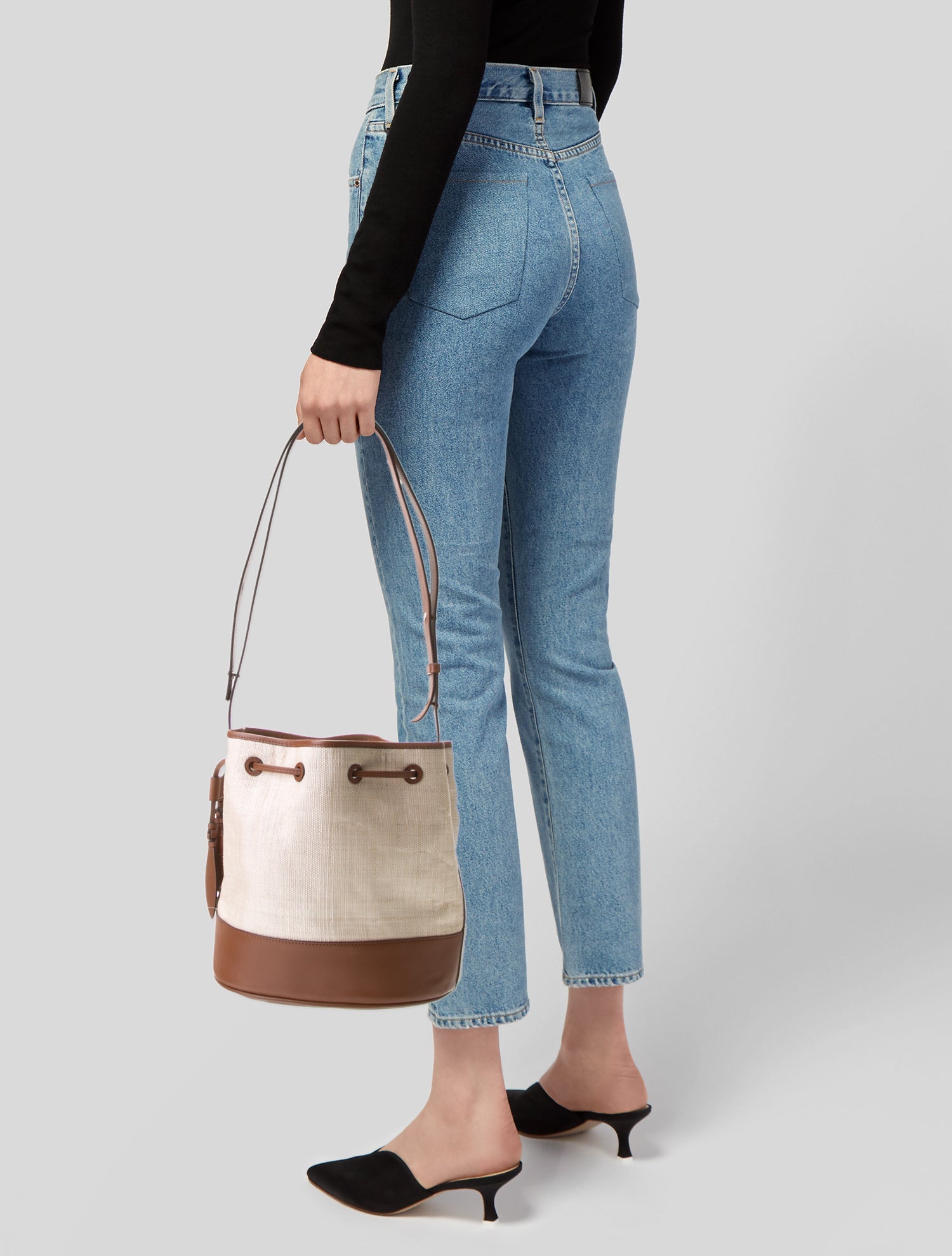 Hunting Season Leather Bucket Bag