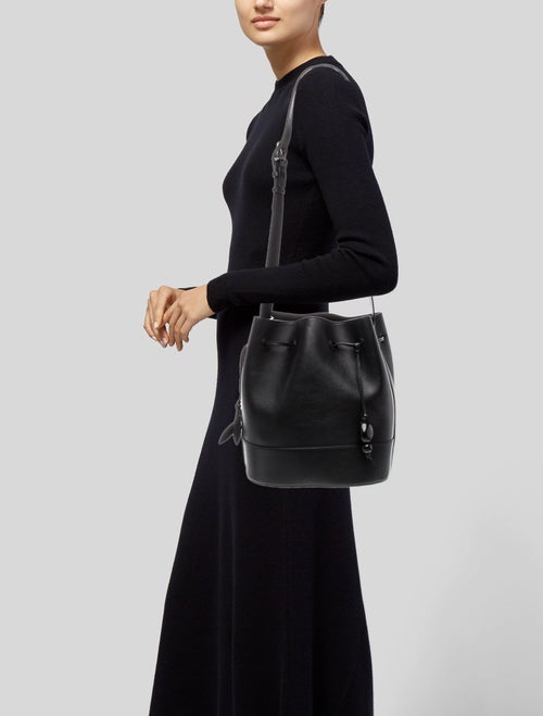 Hunting Season Leather Bucket Bag