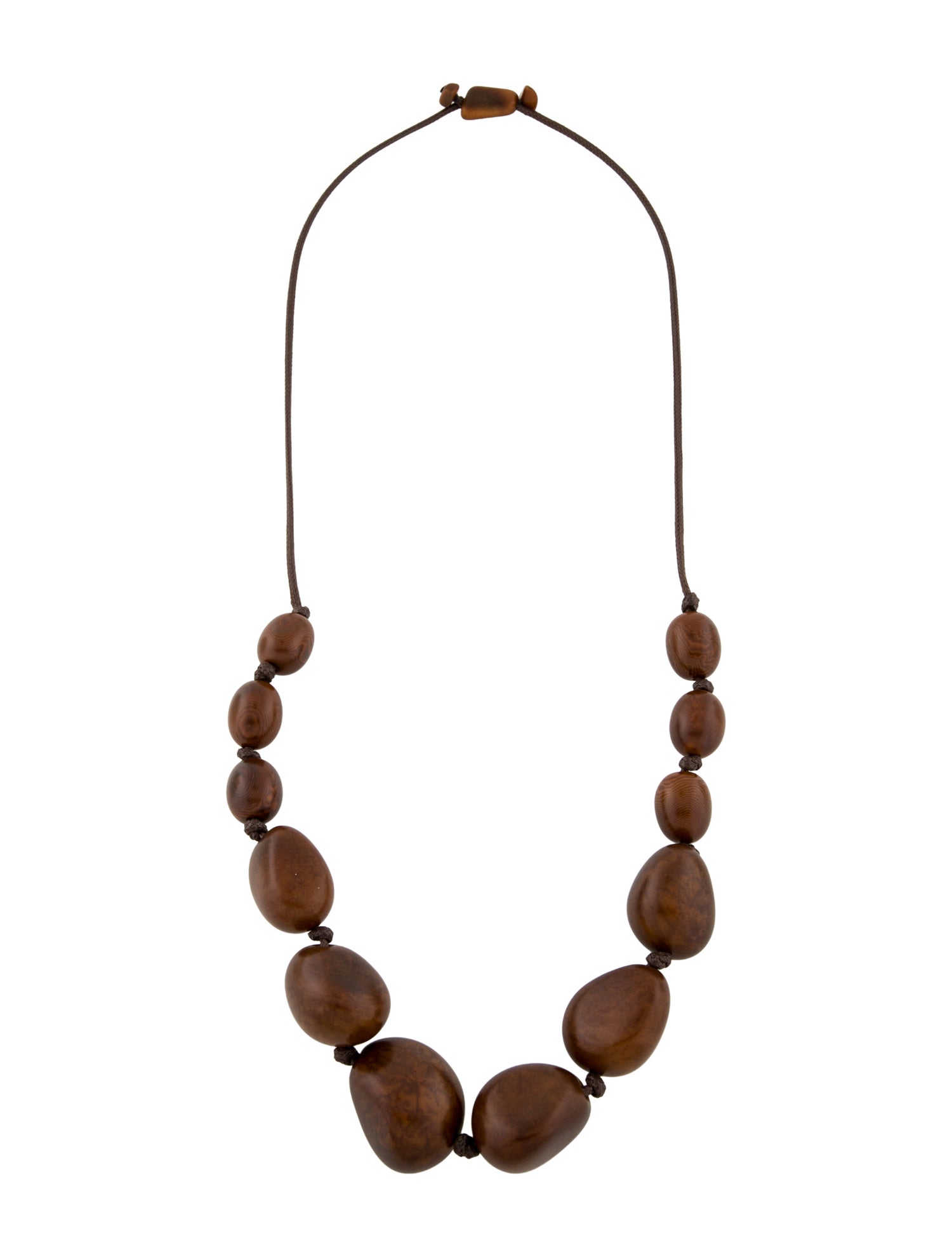 Hunting Season Wood Bead Strand Necklace