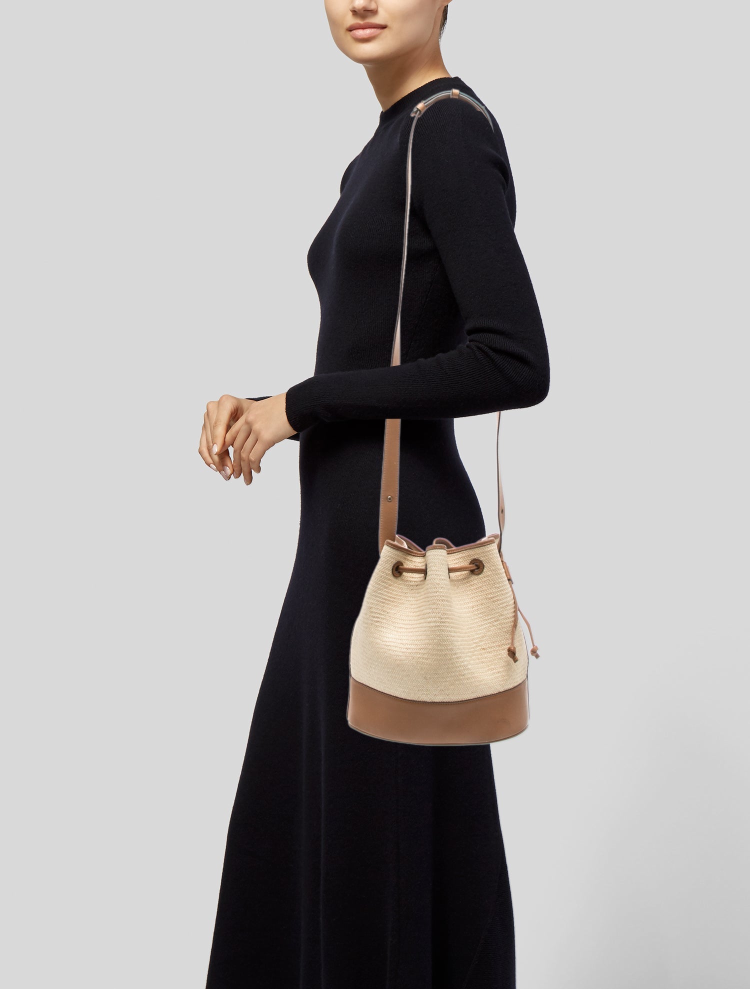 Hunting Season Straw Bucket Bag