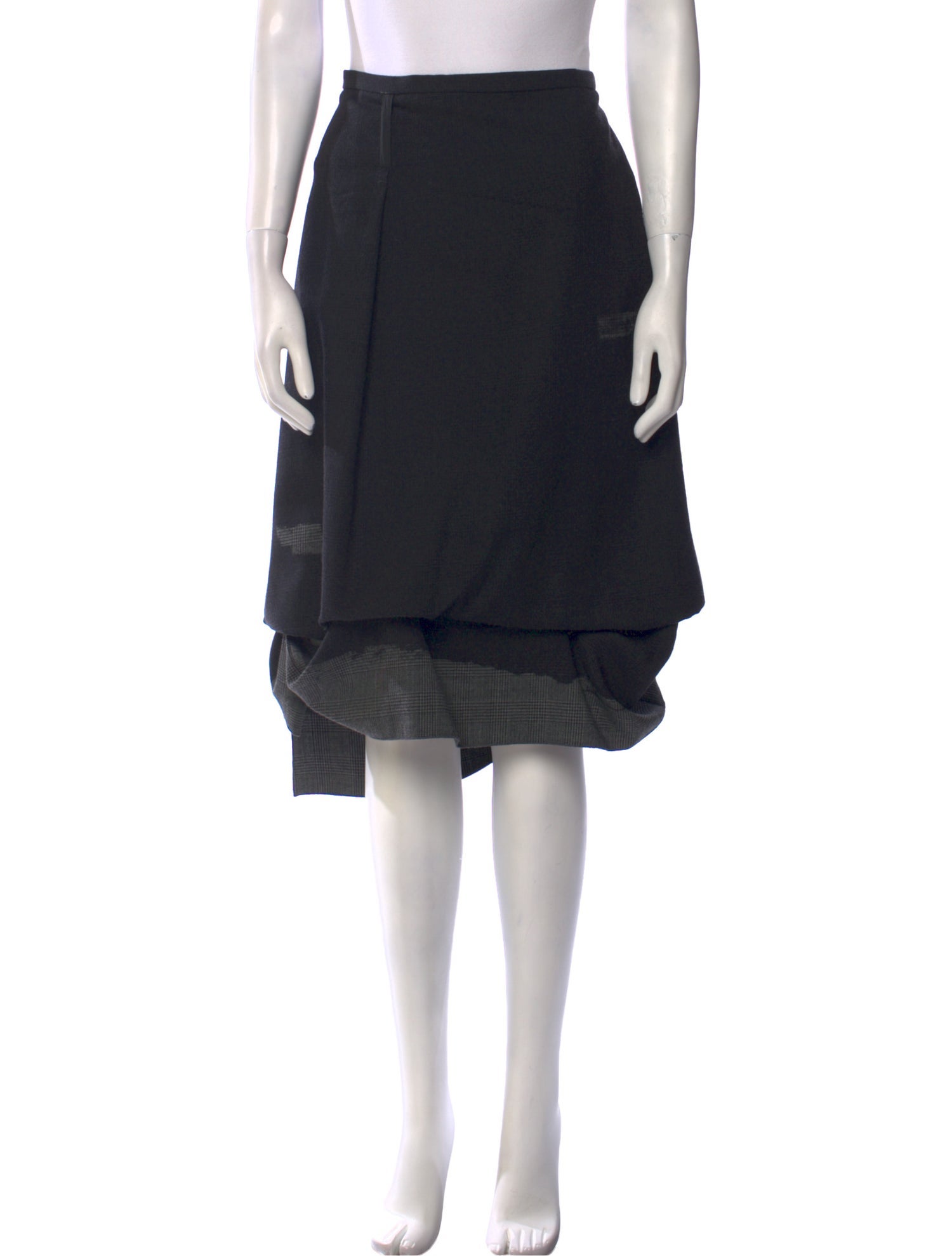 Hussein Chalayan Virgin Wool Knee-Length Skirt
