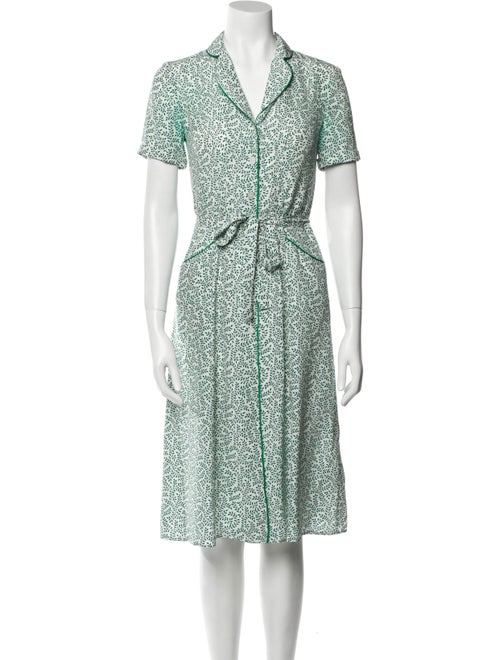 HVN Silk Midi Length Dress