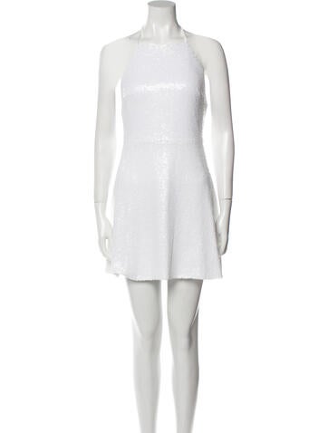 HVN Dresses Halterneck Mini Dress Petite