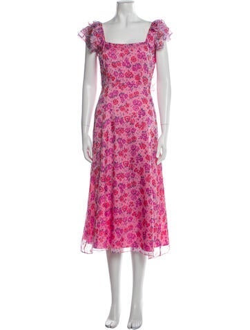 HVN Dresses Floral Print Long Dress XL