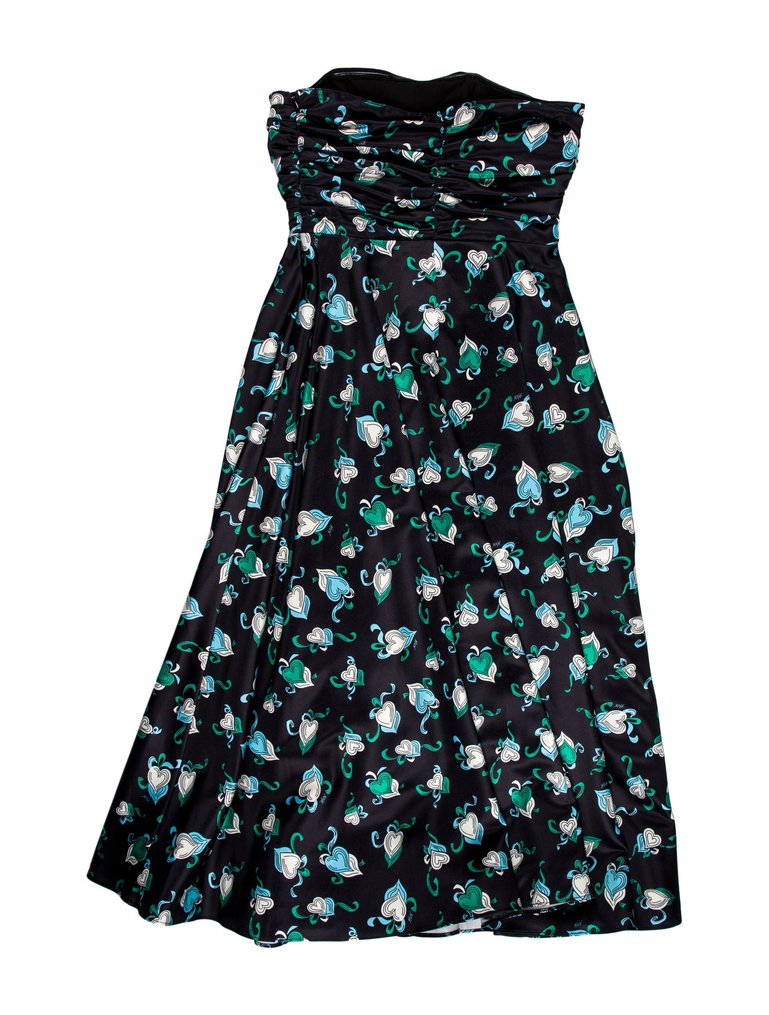 HVN Printed Knee-Length Dress