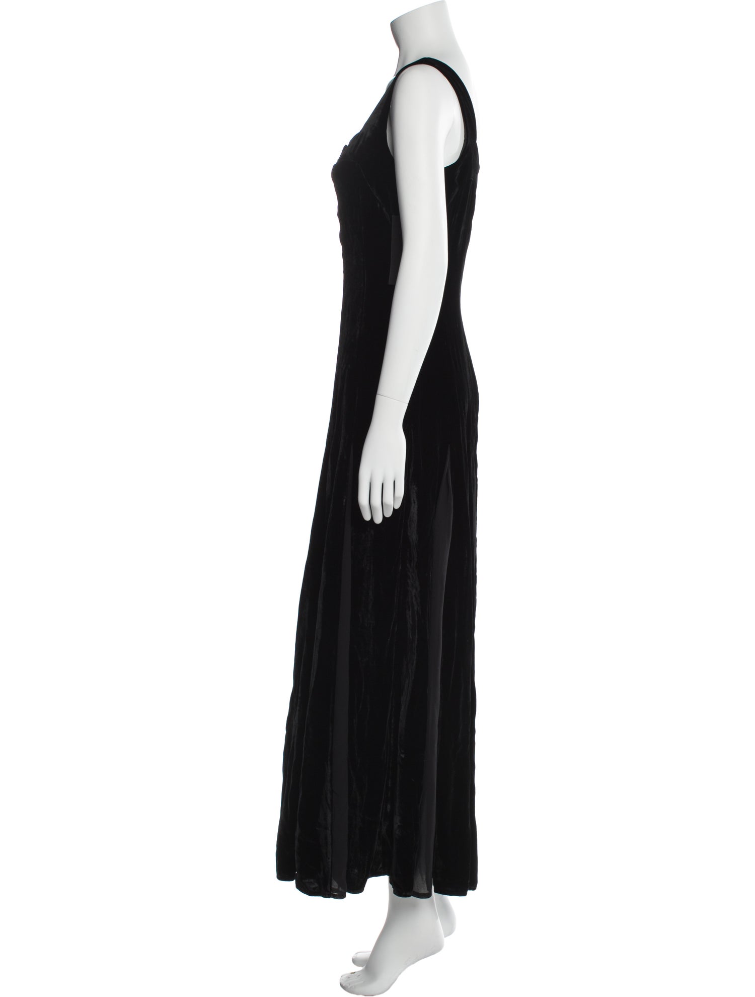 HVN Square Neckline Long Dress