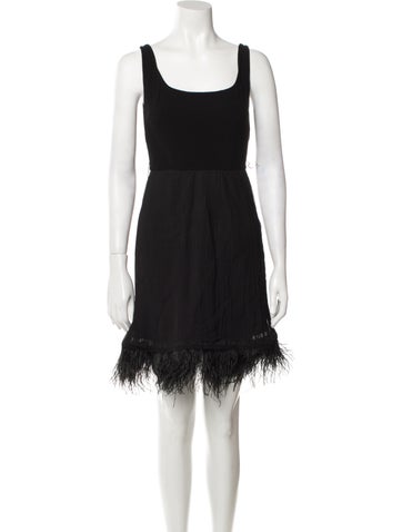 HVN Dresses Scoop Neck Mini Dress XS