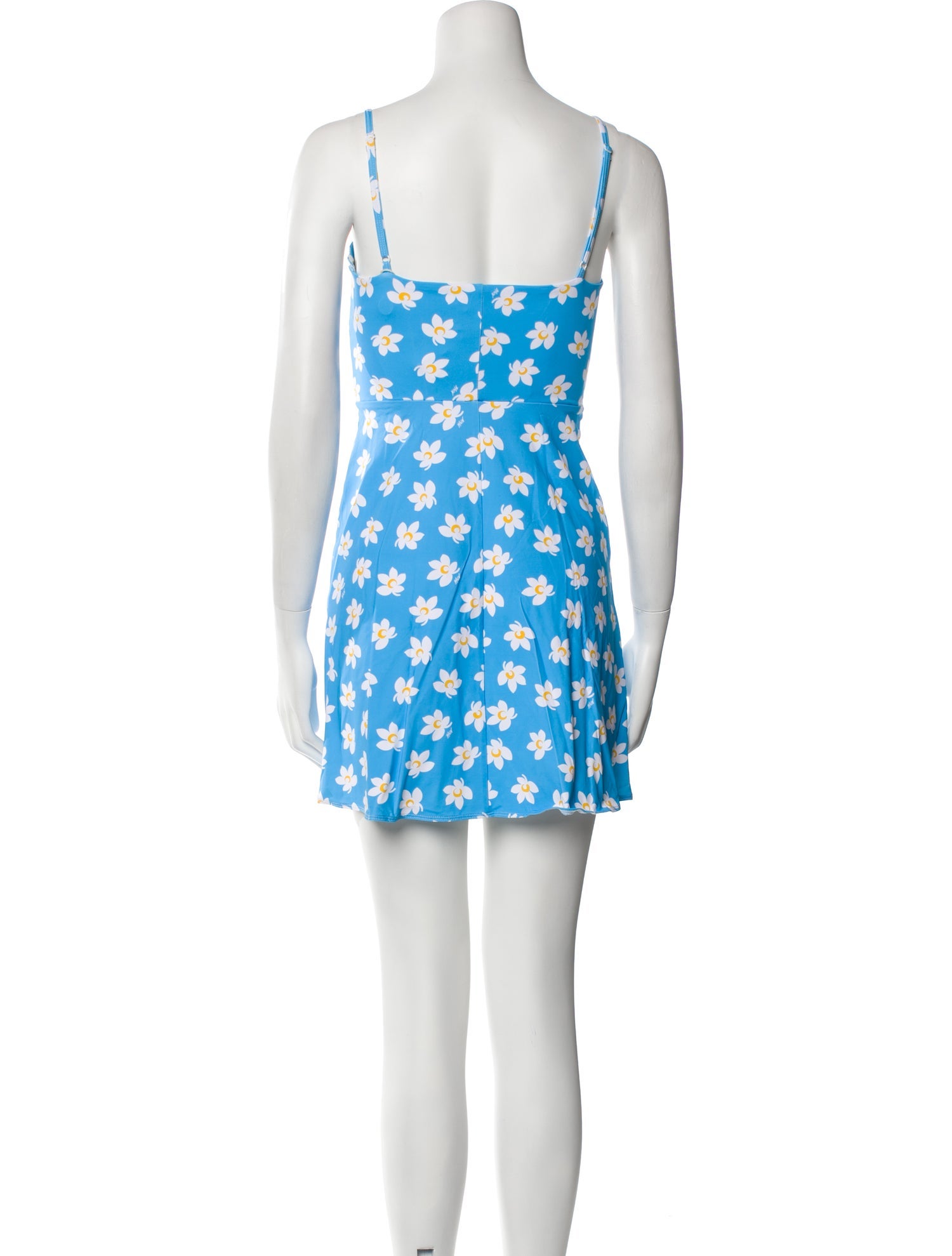 HVN Floral Print Mini Dress