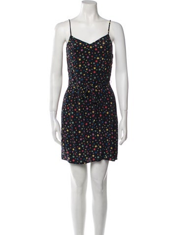 HVN Dresses Silk Mini Dress Petite