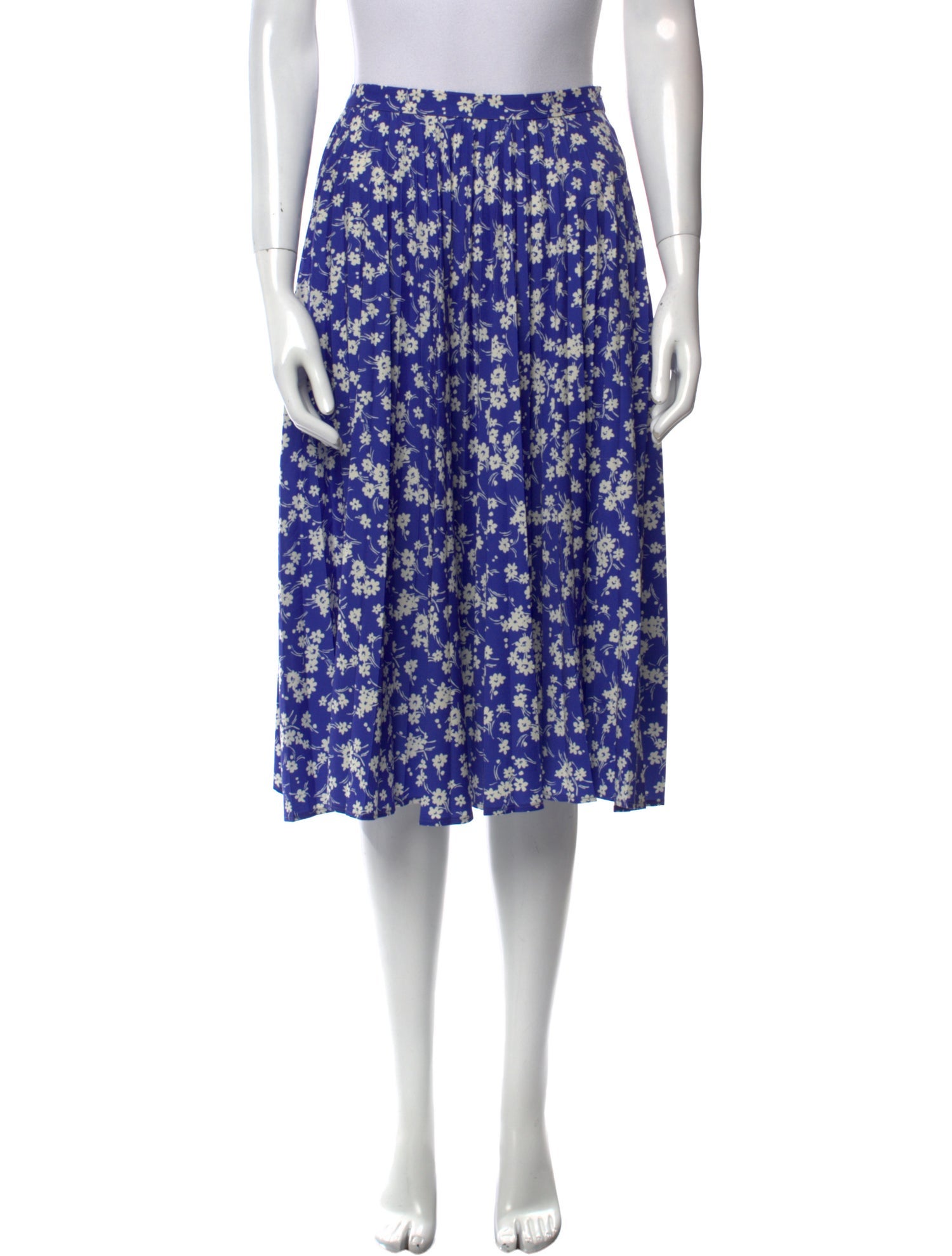 HVN Floral Print Knee-Length Skirt