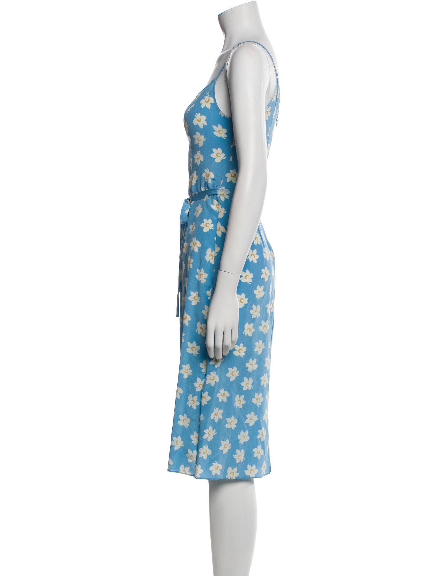 HVN Silk Midi Length Dress