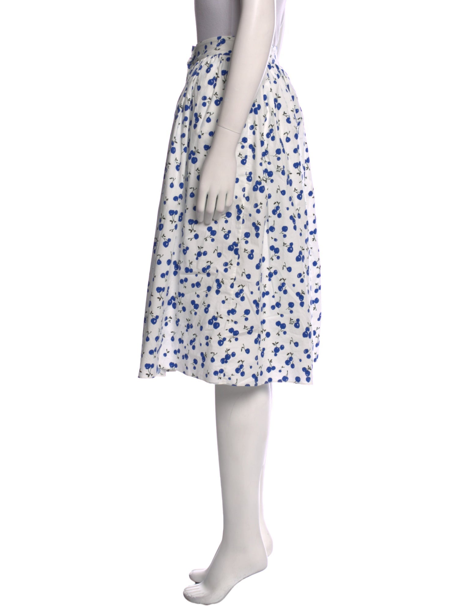 HVN Printed Knee-Length Skirt