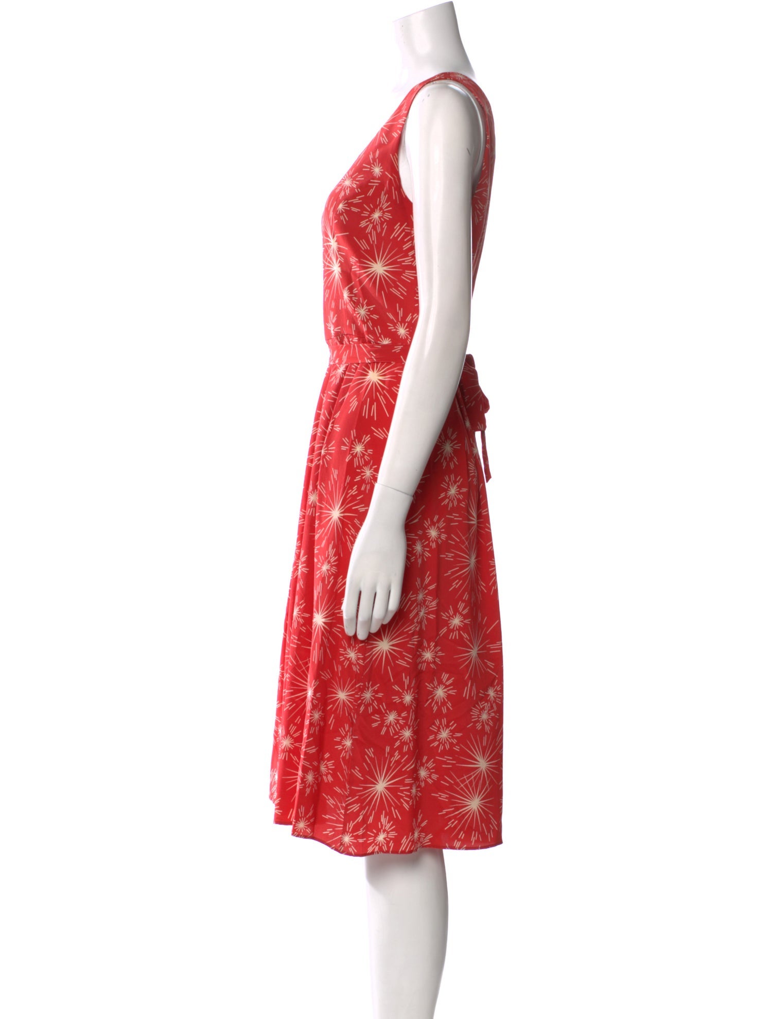 HVN Silk Midi Length Dress